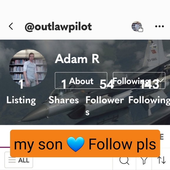 My son Adam just started his Poshmark Closet, and some of my Pff's are following - Picture 1 of 8